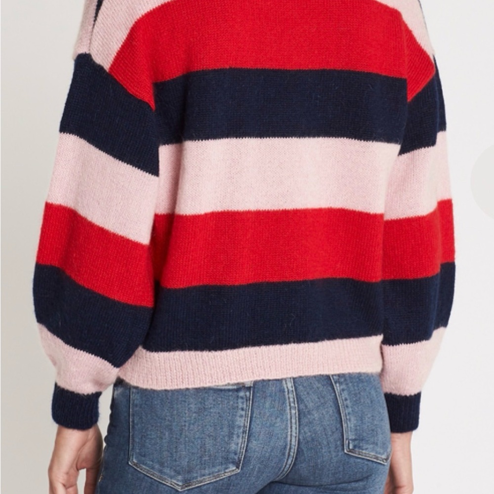 M.i.h Jeans Jackson Mohair Sweater in Multi Stripe Size Small - Picture 4 of 8